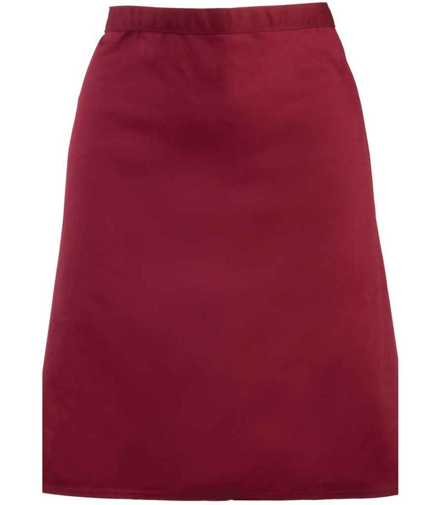 Premier 'Colours' Mid Length Apron - Burgundy