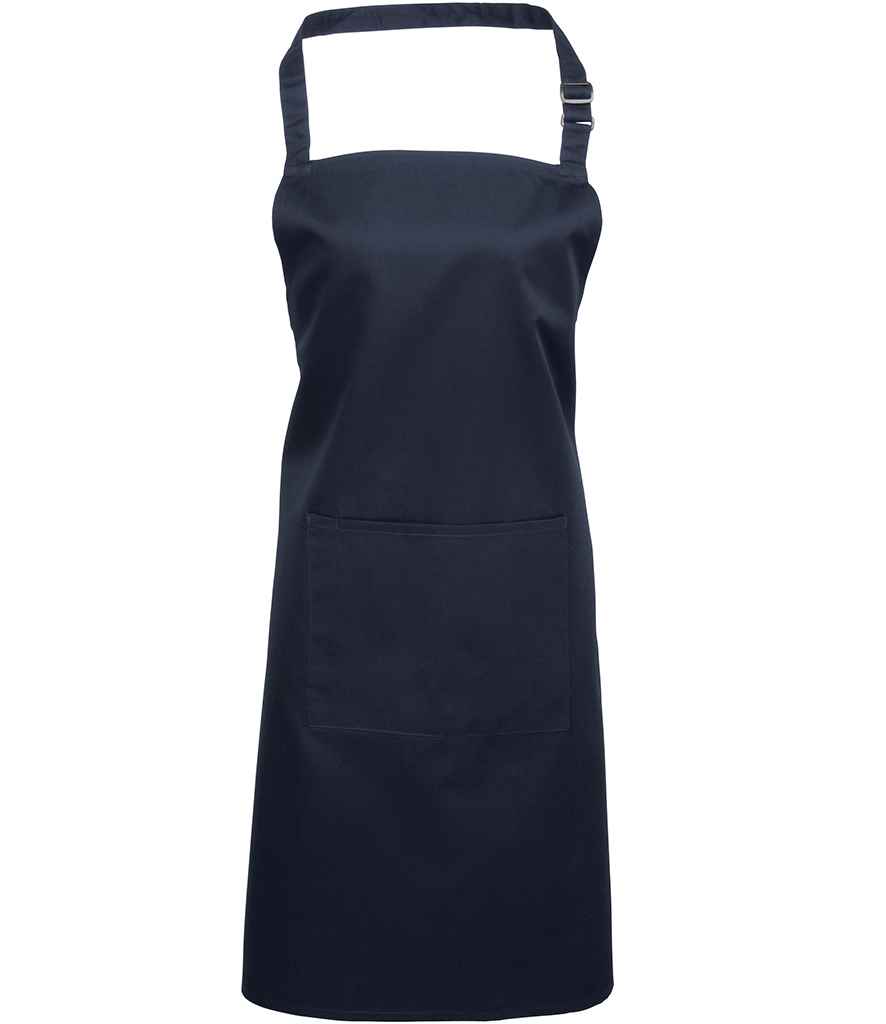 Premier 'Colours' Bib Apron with Pocket - Navy