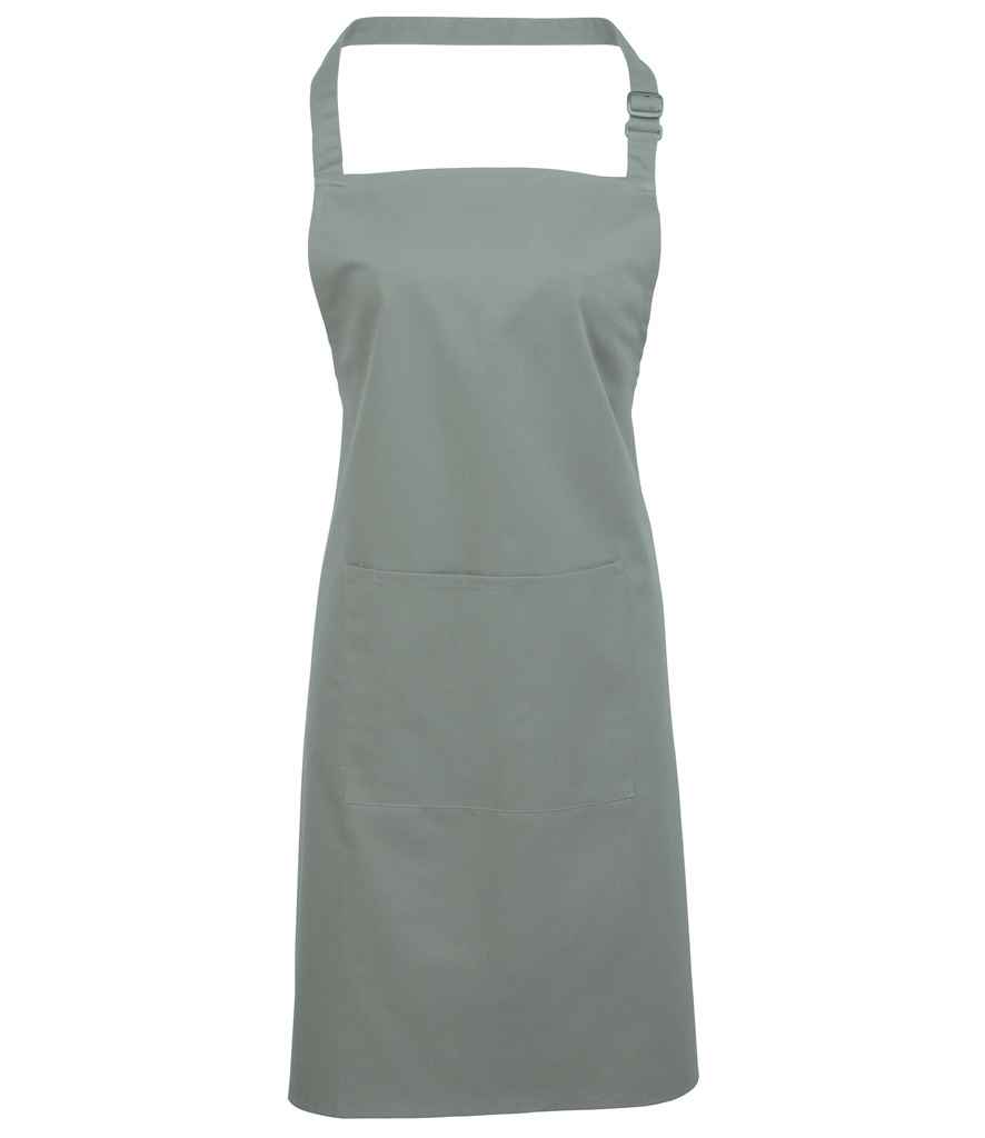 Premier 'Colours' Bib Apron with Pocket - Sage