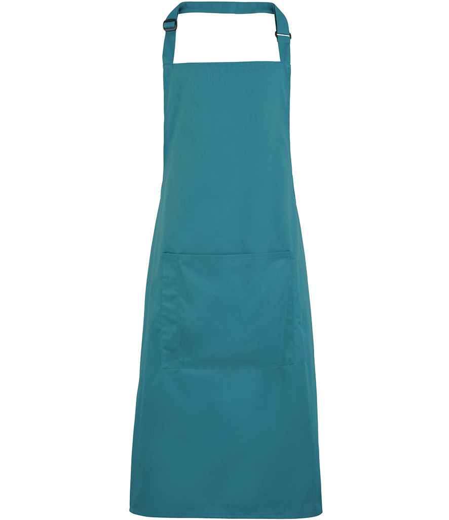 Premier 'Colours' Bib Apron with Pocket - Teal