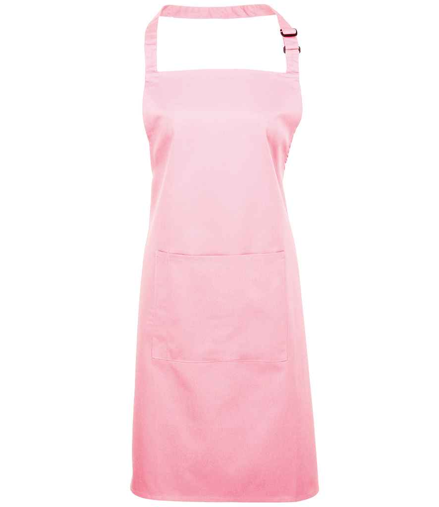 Premier 'Colours' Bib Apron with Pocket - Pink