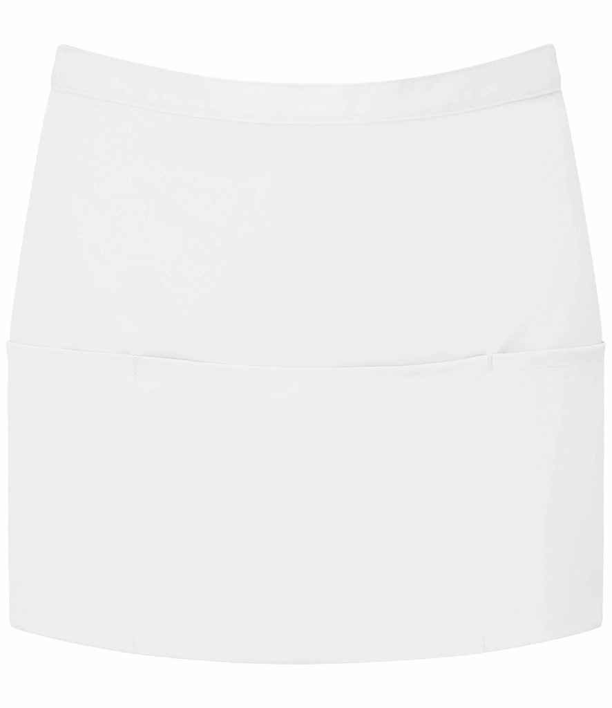 Premier 'Colours' 3 Pocket Apron - White