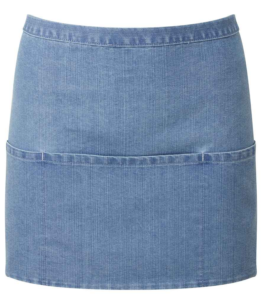 Premier 'Colours' 3 Pocket Apron - Blue Denim