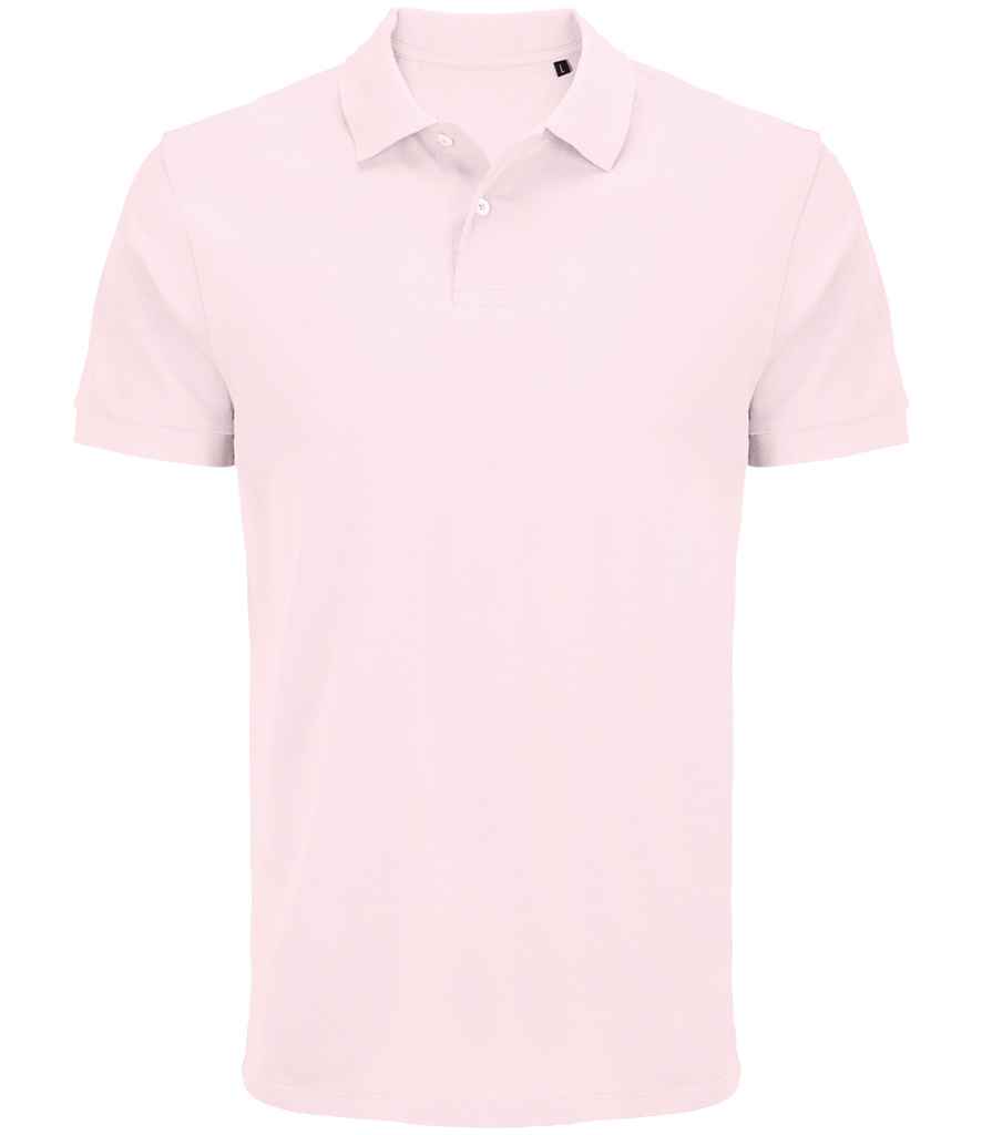 SOL'S Unisex Pacific Twin Piqué Polo Shirt - Pale Pink