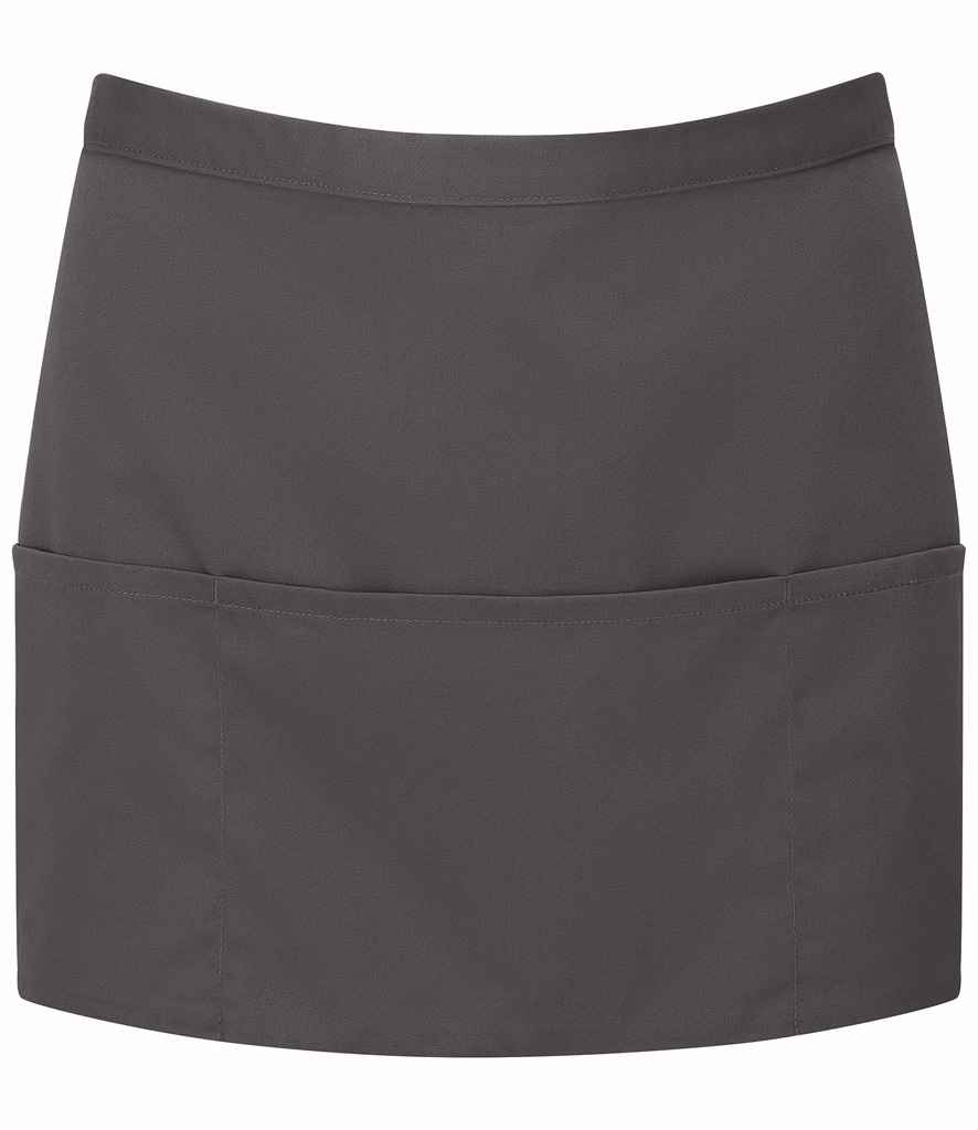 Premier 'Colours' 3 Pocket Apron - Dark Grey