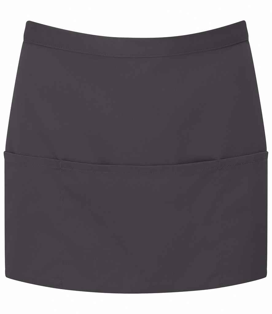 Premier 'Colours' 3 Pocket Apron - Charcoal