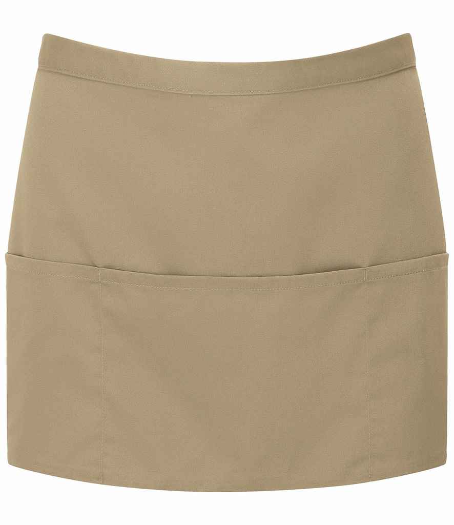 Premier 'Colours' 3 Pocket Apron - Khaki