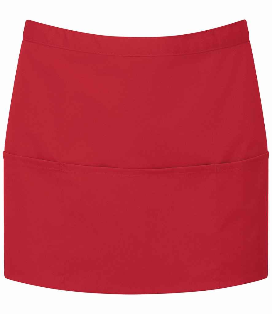 Premier 'Colours' 3 Pocket Apron - Red