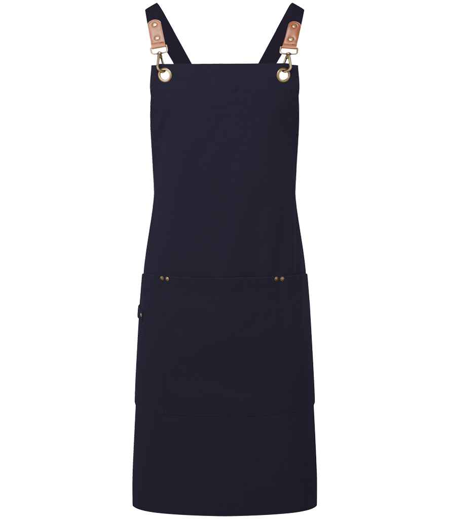 Premier Clip 'n' Clasp Cross Back Bib Apron - Navy