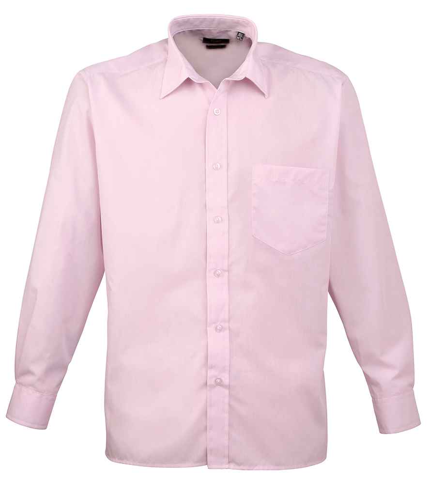 Premier Long Sleeve Poplin Shirt - Pink