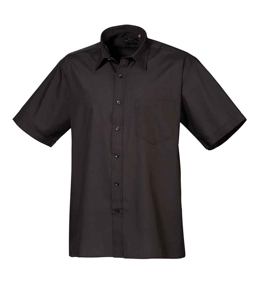 Premier Short Sleeve Poplin Shirt - Black