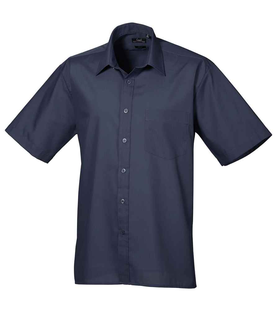Premier Short Sleeve Poplin Shirt - Navy