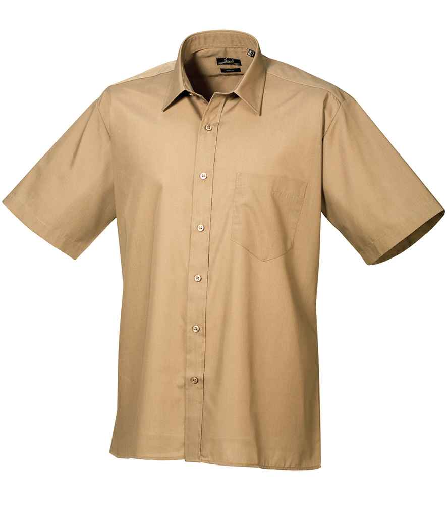 Premier Short Sleeve Poplin Shirt - Khaki