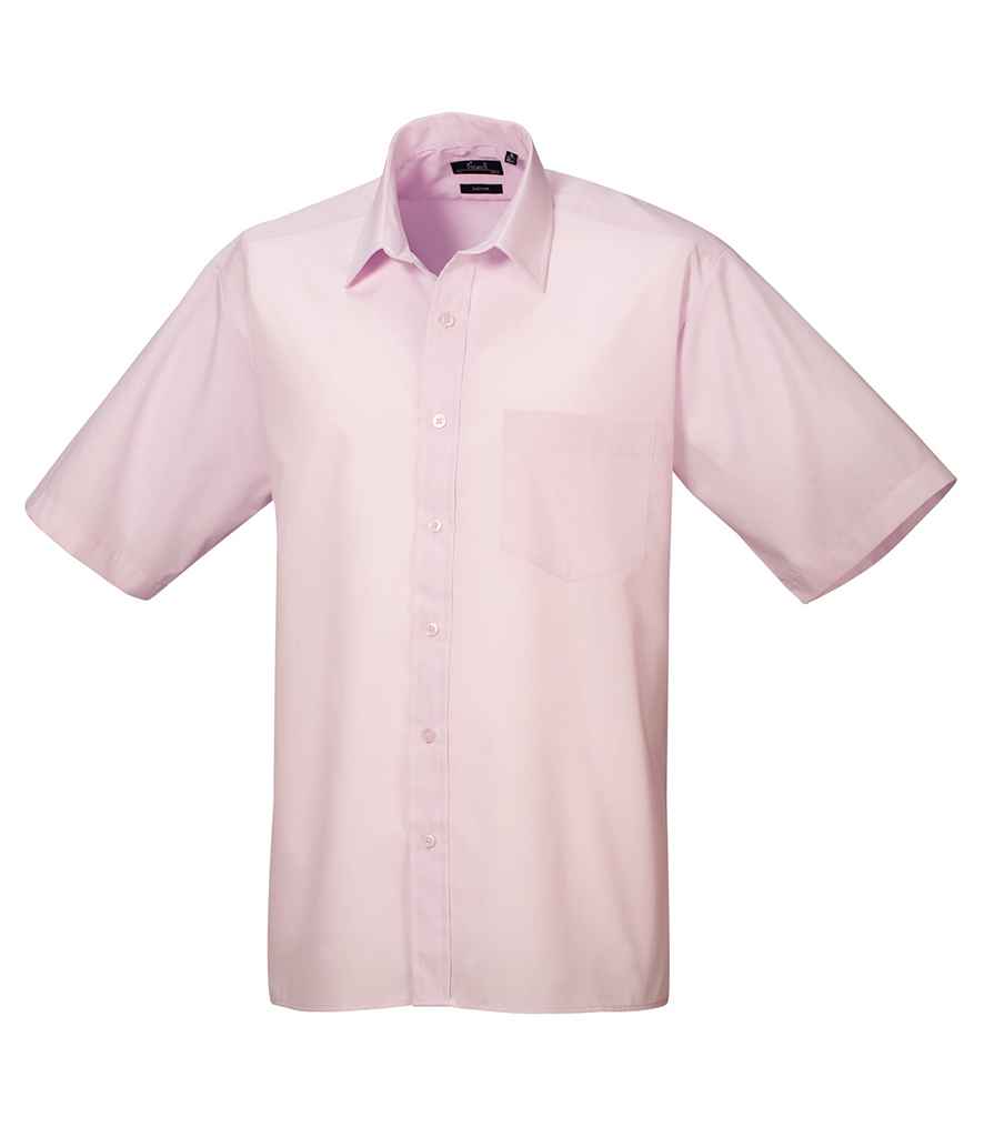Premier Short Sleeve Poplin Shirt - Pink