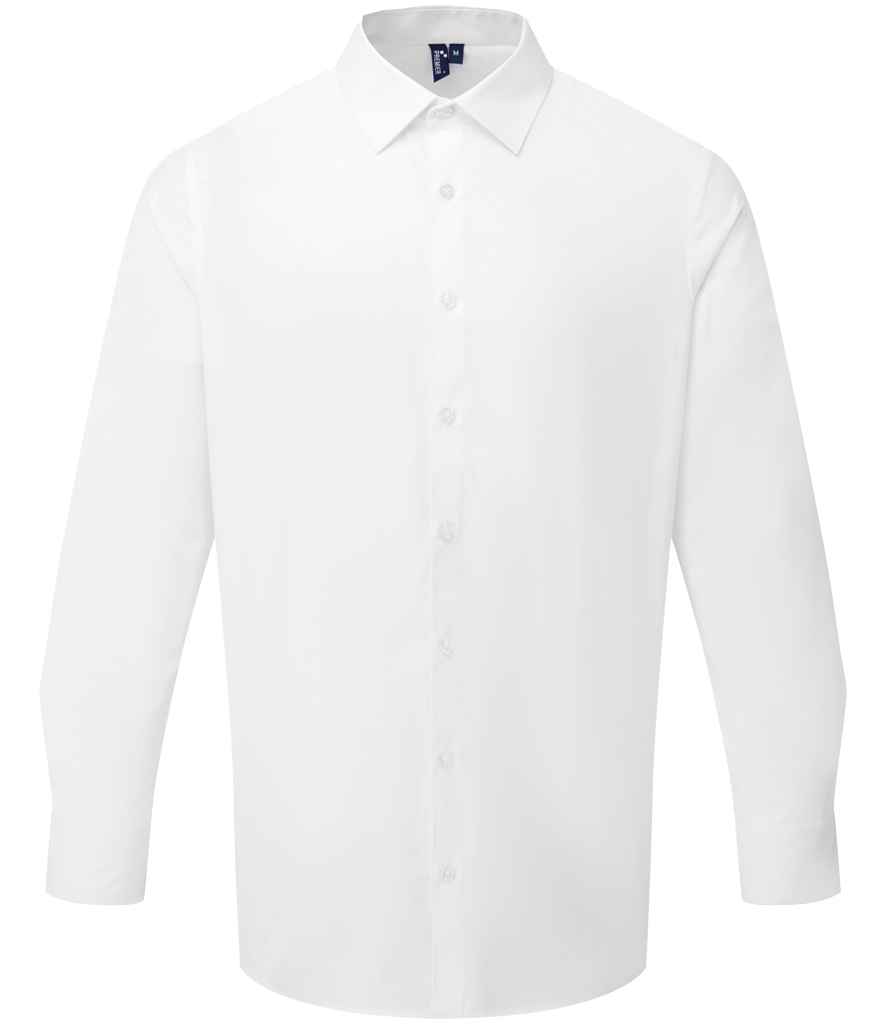 Premier Recyclight® Long Sleeve Poplin Shirt - White