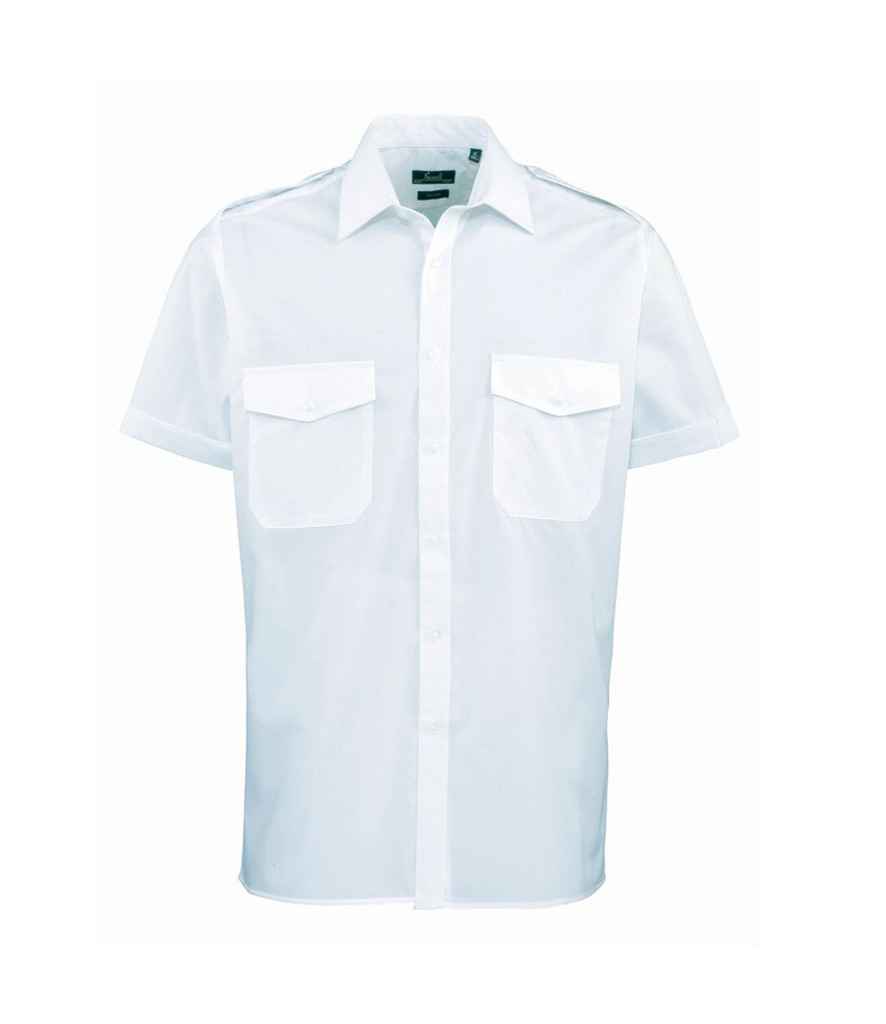 Premier Short Sleeve Pilot Shirt - Light Blue