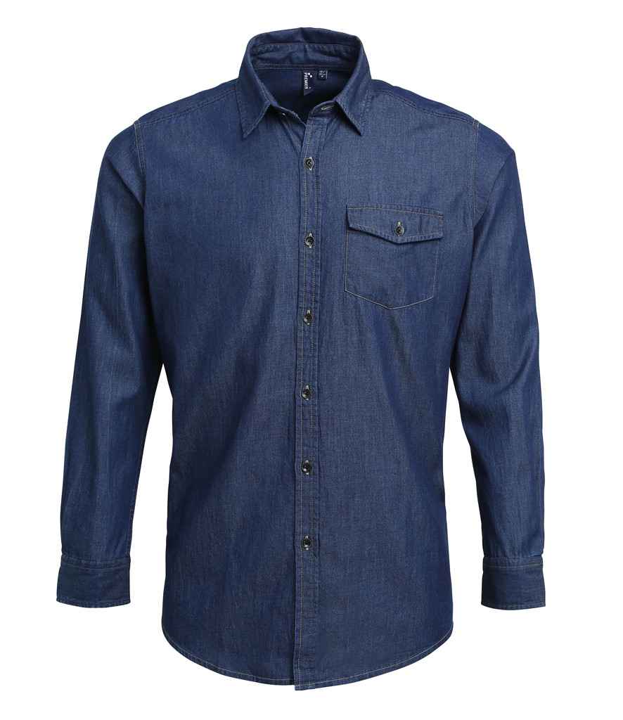 Premier Jeans Stitch Denim Shirt - Indigo Denim