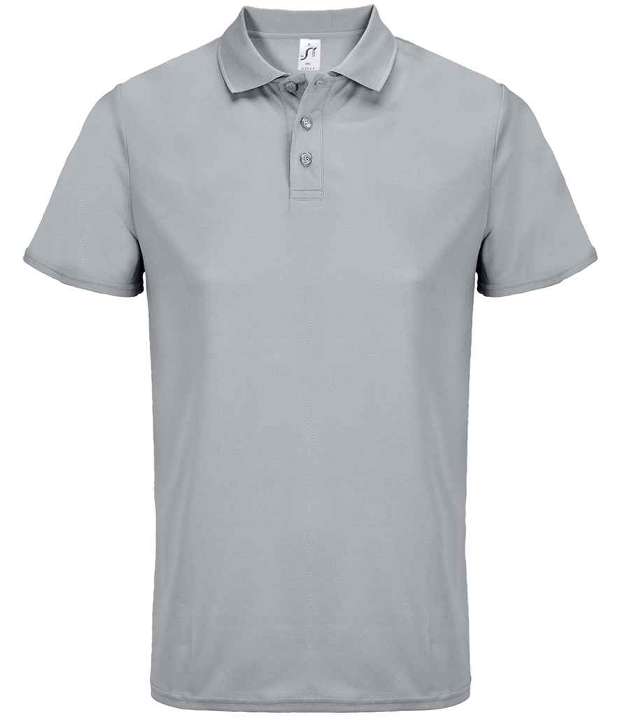 SOL'S Unisex Pitcher Recycled Polyester Piqué Polo Shirt - Pure Grey