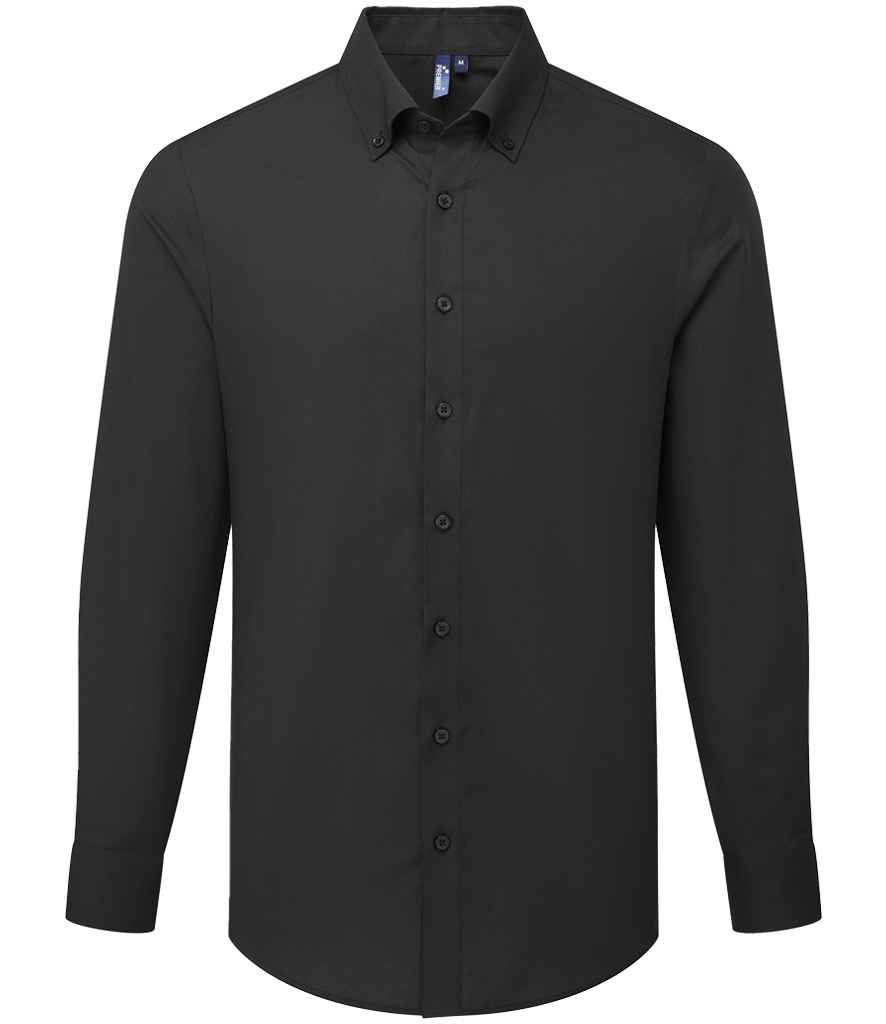 Premier Supreme Long Sleeve Oxford Shirt - Black