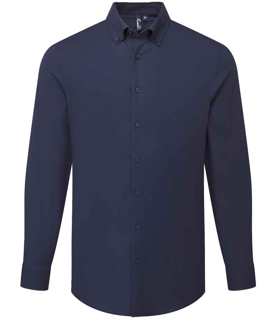 Premier Supreme Long Sleeve Oxford Shirt - Navy