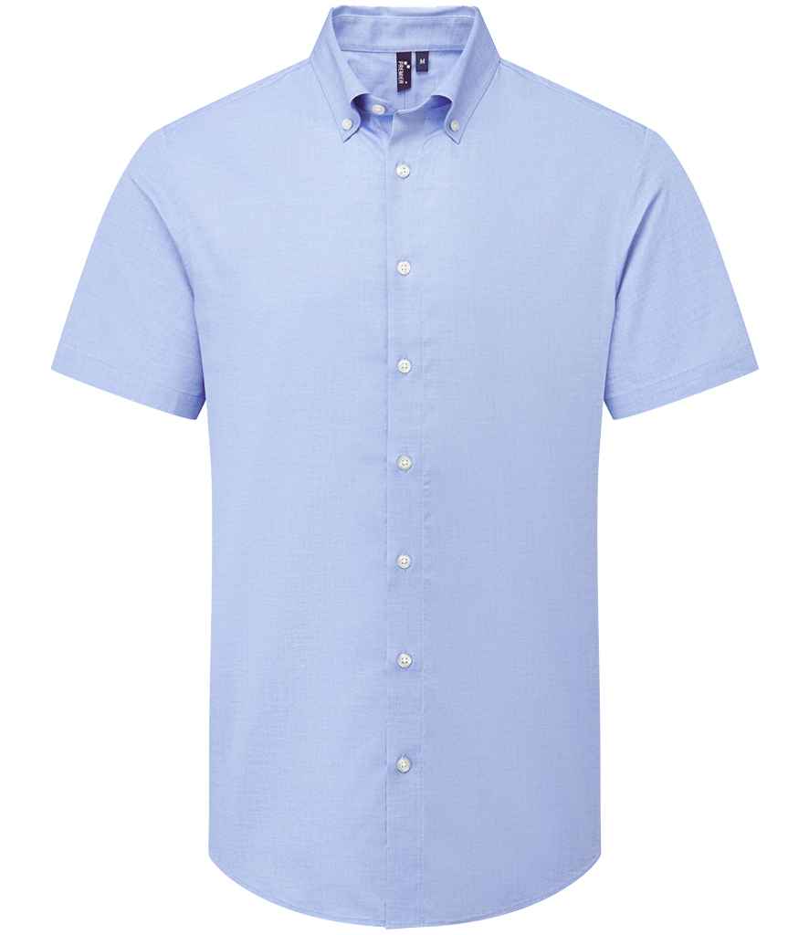 Premier Supreme Short Sleeve Oxford Shirt - Oxford Blue
