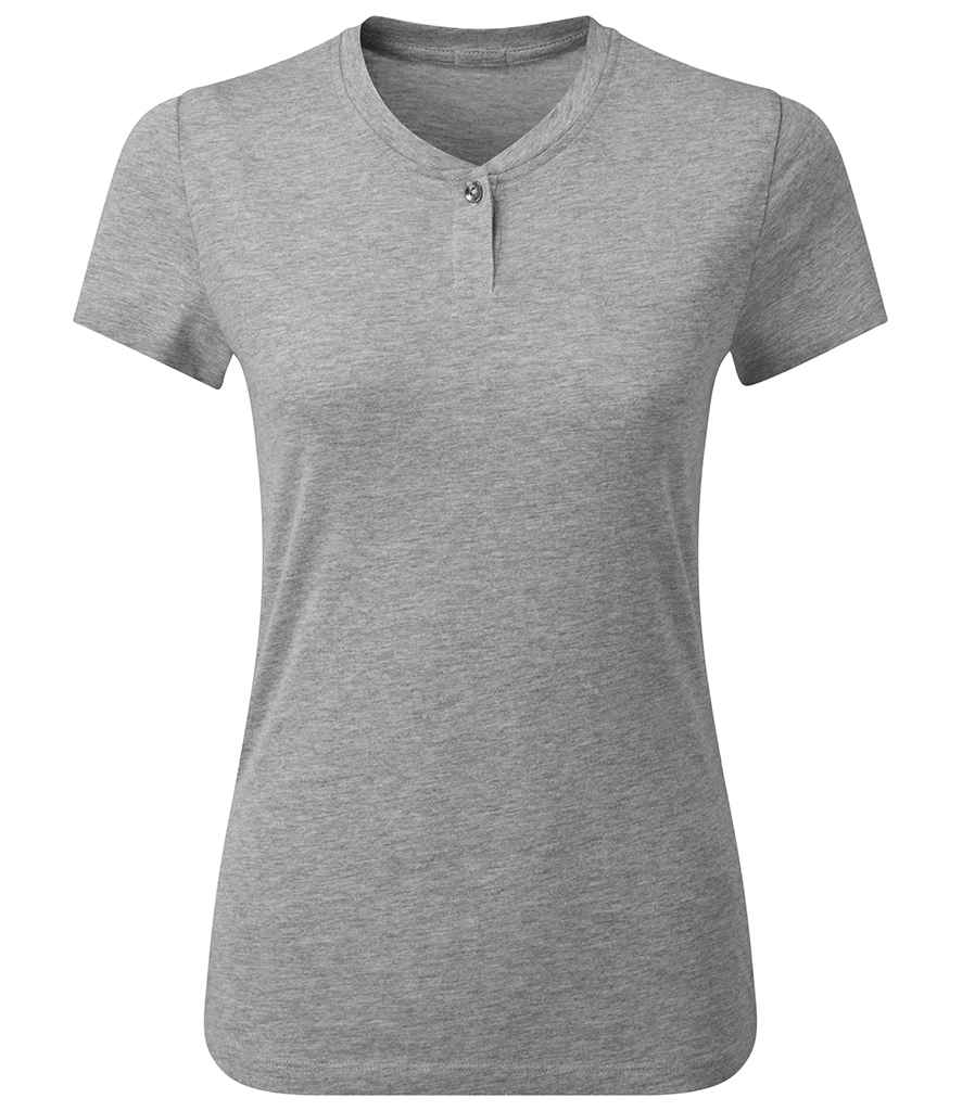 Premier Ladies Cotton Rich Comis T-Shirt - Grey Marl