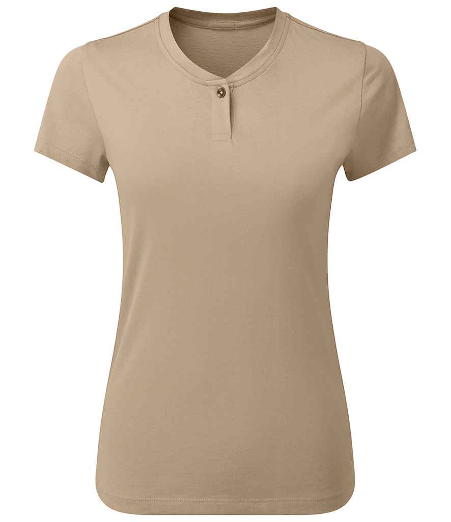 Premier Ladies Cotton Rich Comis T-Shirt - Khaki