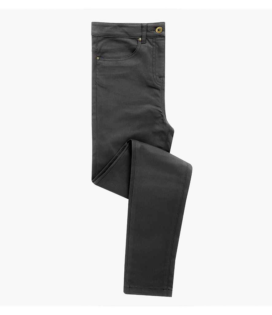 Premier Ladies Performance Chino Jeans - Charcoal
