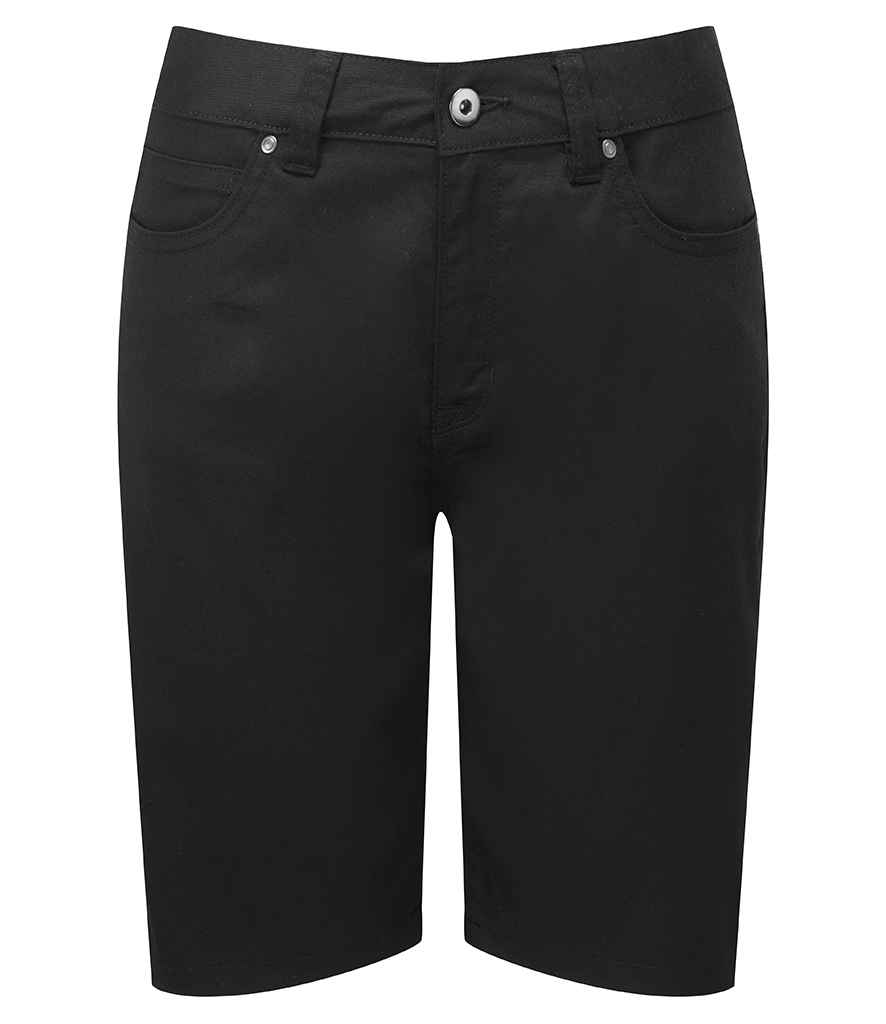 Premier Ladies Performance Chino Shorts - Black