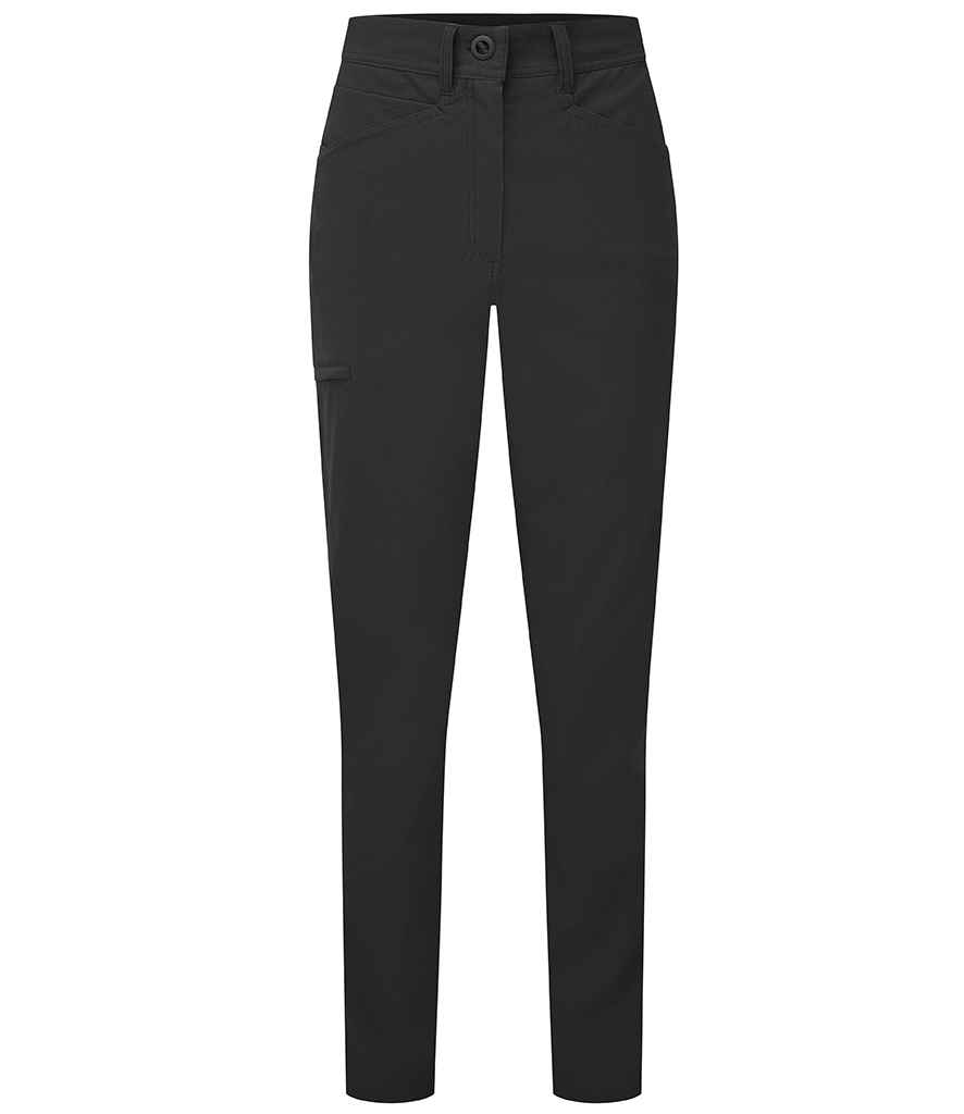 Premier Ladies Stretchchecker Adpat Trousers - Black