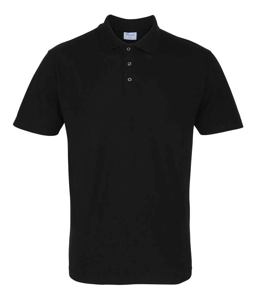 Premier Stud Piqué Polo Shirt - Black