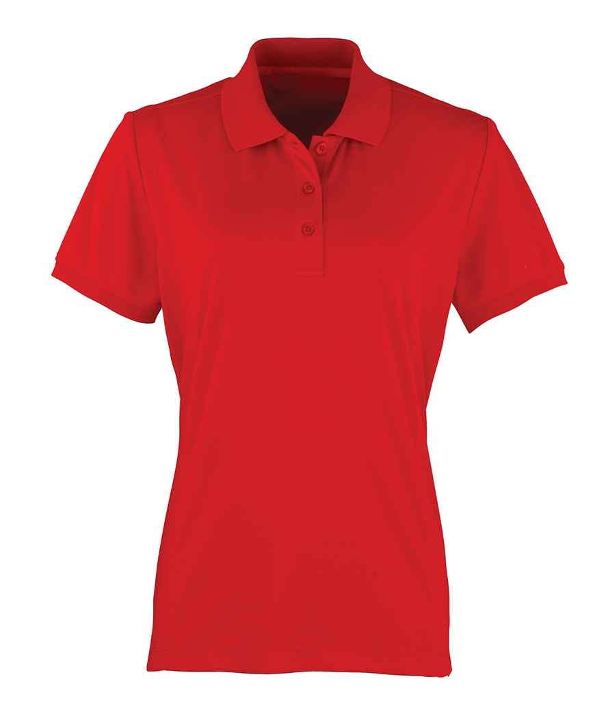 Premier Ladies Coolchecker® Piqué Polo Shirt - Red