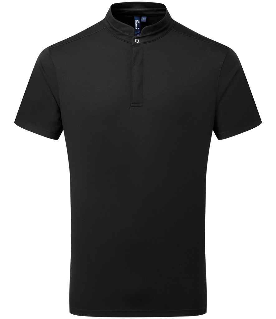 Premier Essential Coolchecker® Short Sleeve Chef's Shirt - Black