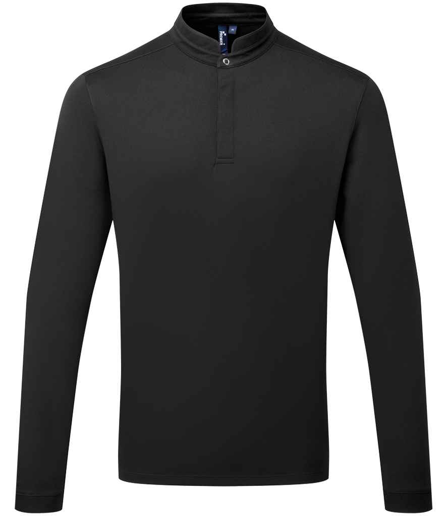 Premier Essential Coolchecker® Long Sleeve Chef's Shirt - Black