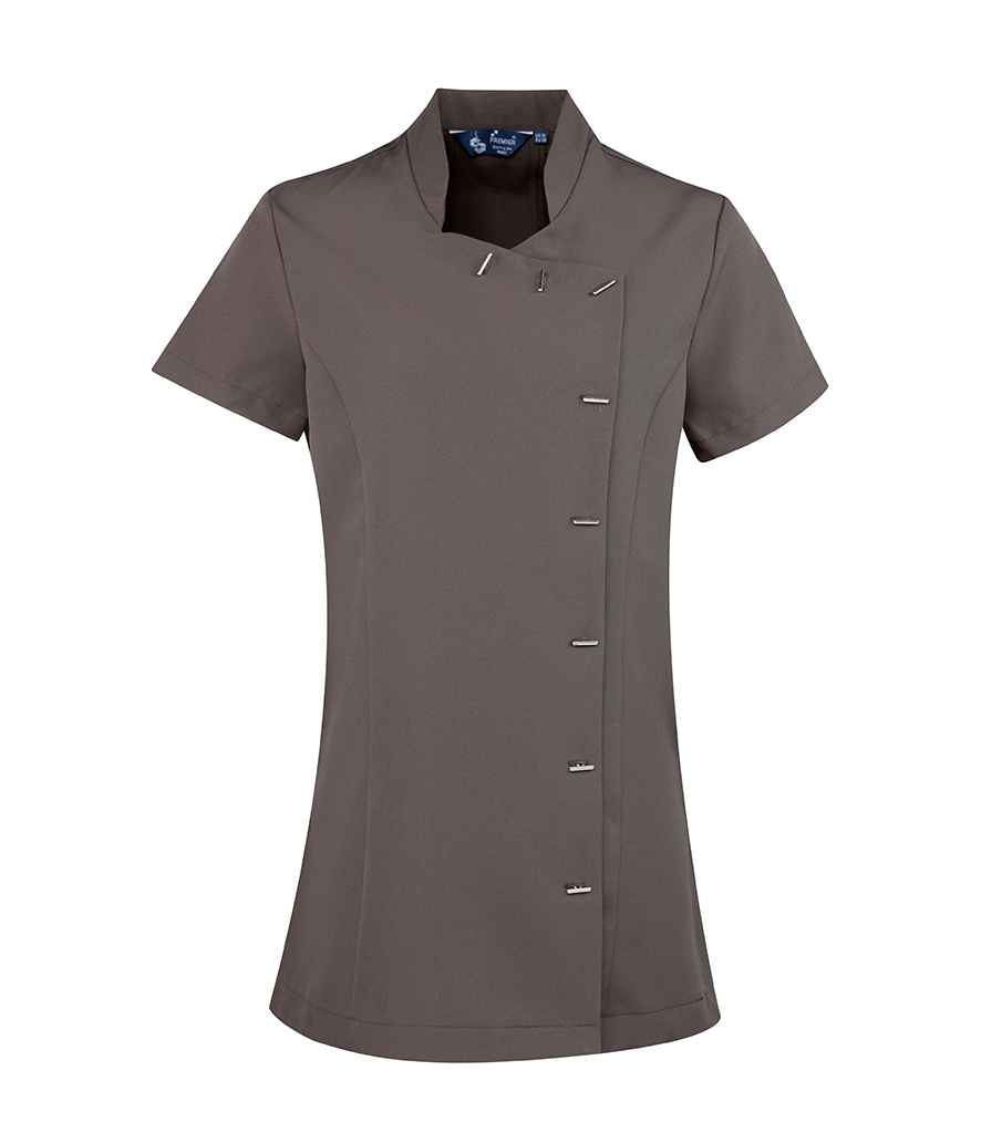 Premier Ladies Orchid Short Sleeve Tunic - Dark Grey