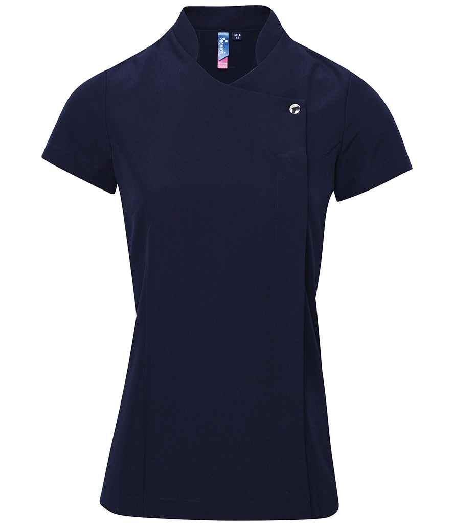 Premier Ladies Blossom Short Sleeve Tunic - Navy