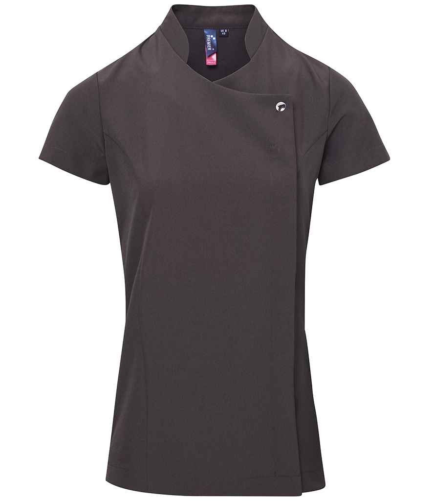 Premier Ladies Blossom Short Sleeve Tunic - Dark Grey