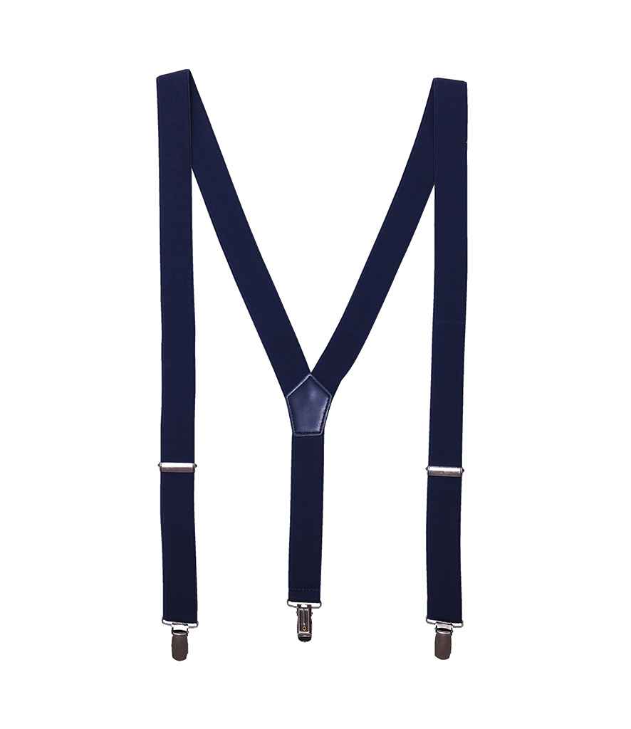 Premier Clip On Braces - Navy
