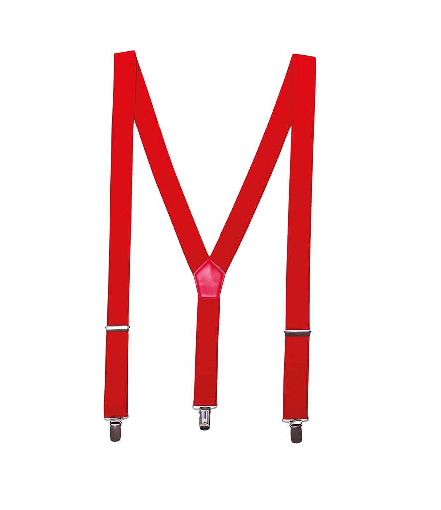 Premier Clip On Braces - Red