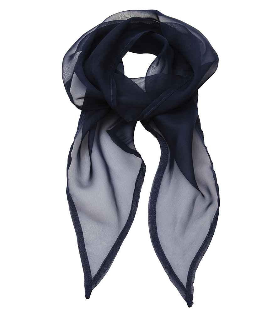 Premier 'Colours' Chiffon Scarf - Navy