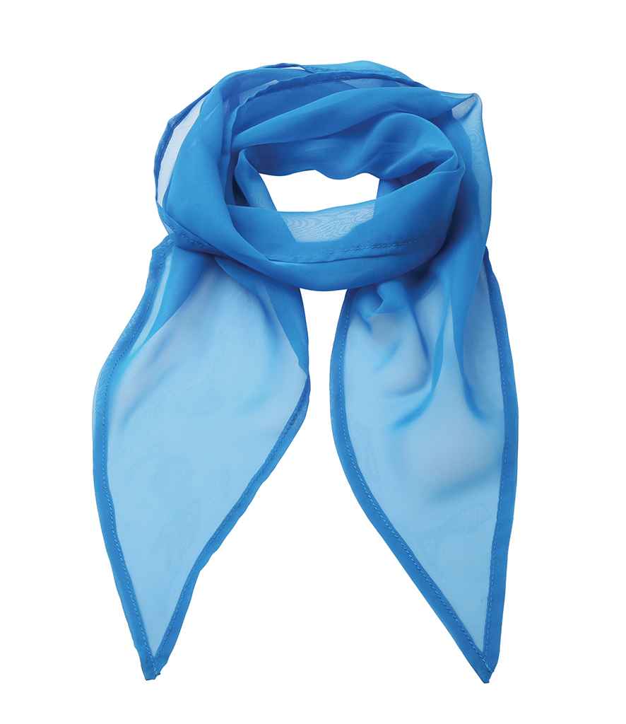Premier 'Colours' Chiffon Scarf - Sapphire Blue
