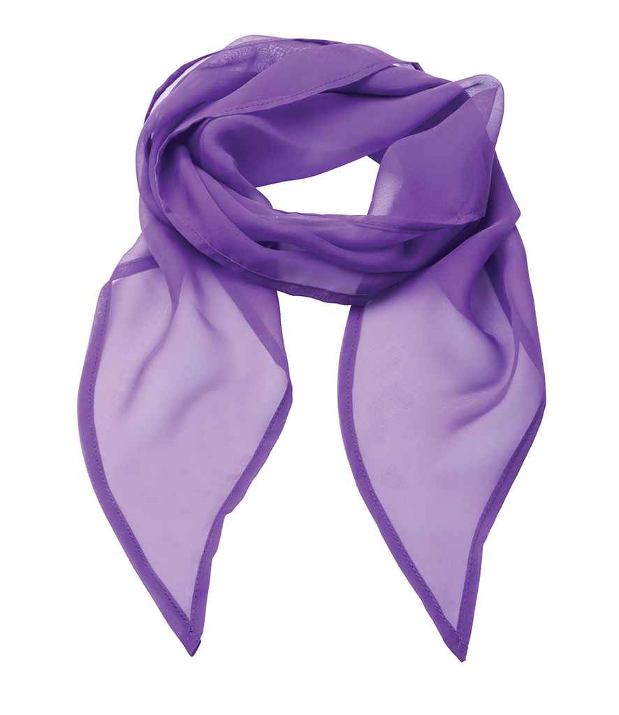 Premier 'Colours' Chiffon Scarf - Rich Violet