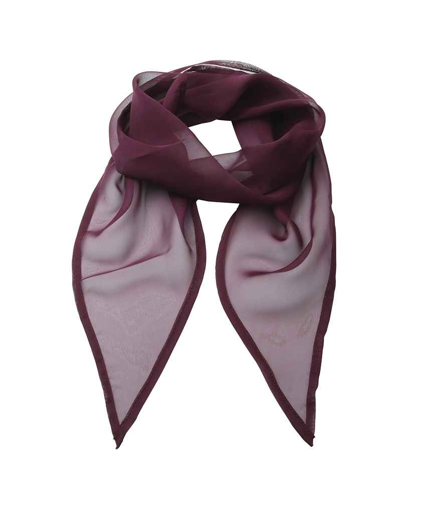 Premier 'Colours' Chiffon Scarf - Aubergine
