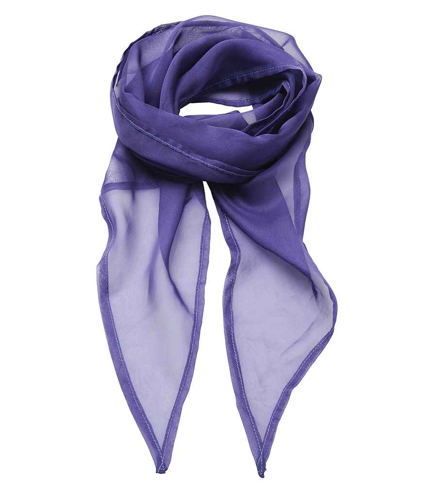 Premier 'Colours' Chiffon Scarf - Purple