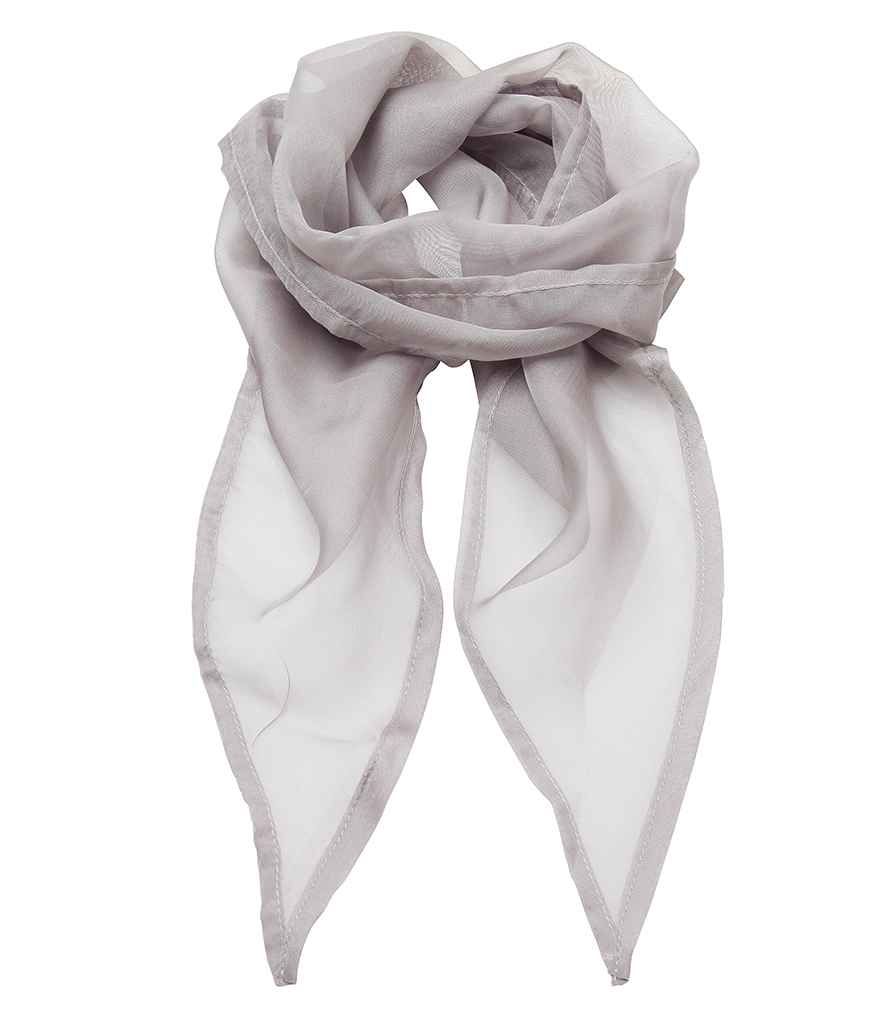 Premier 'Colours' Chiffon Scarf - Silver