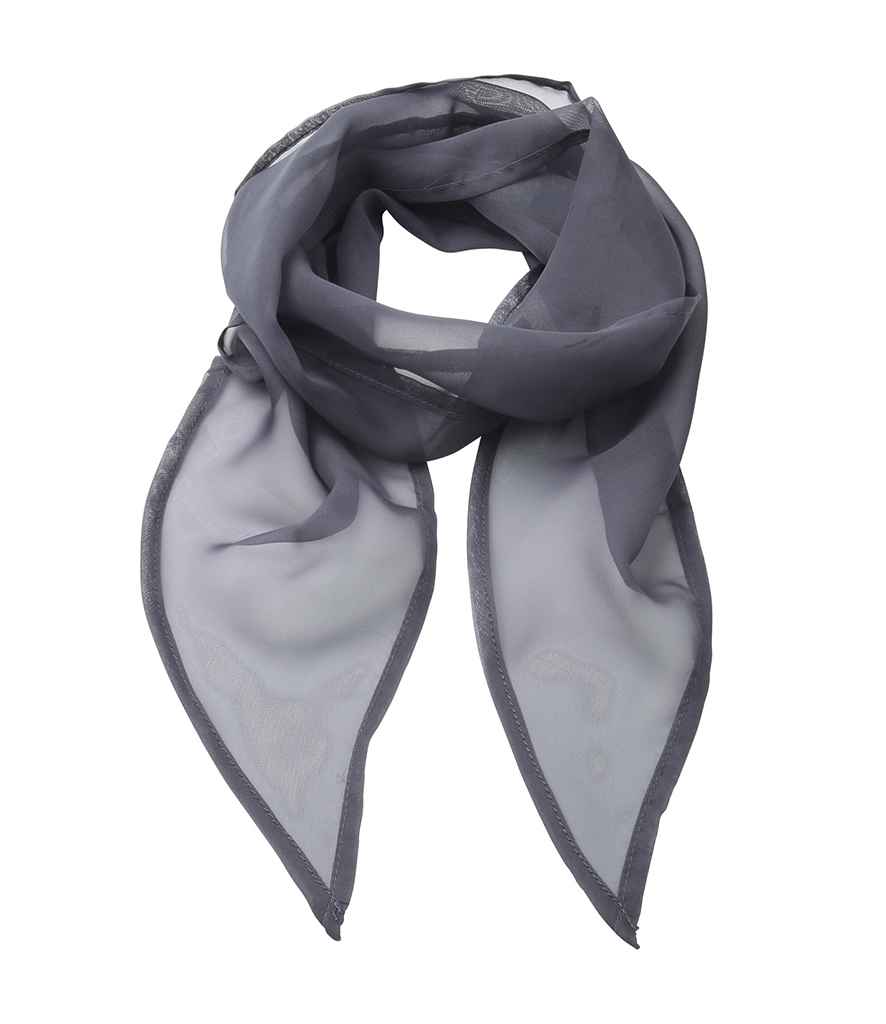 Premier 'Colours' Chiffon Scarf - Steel