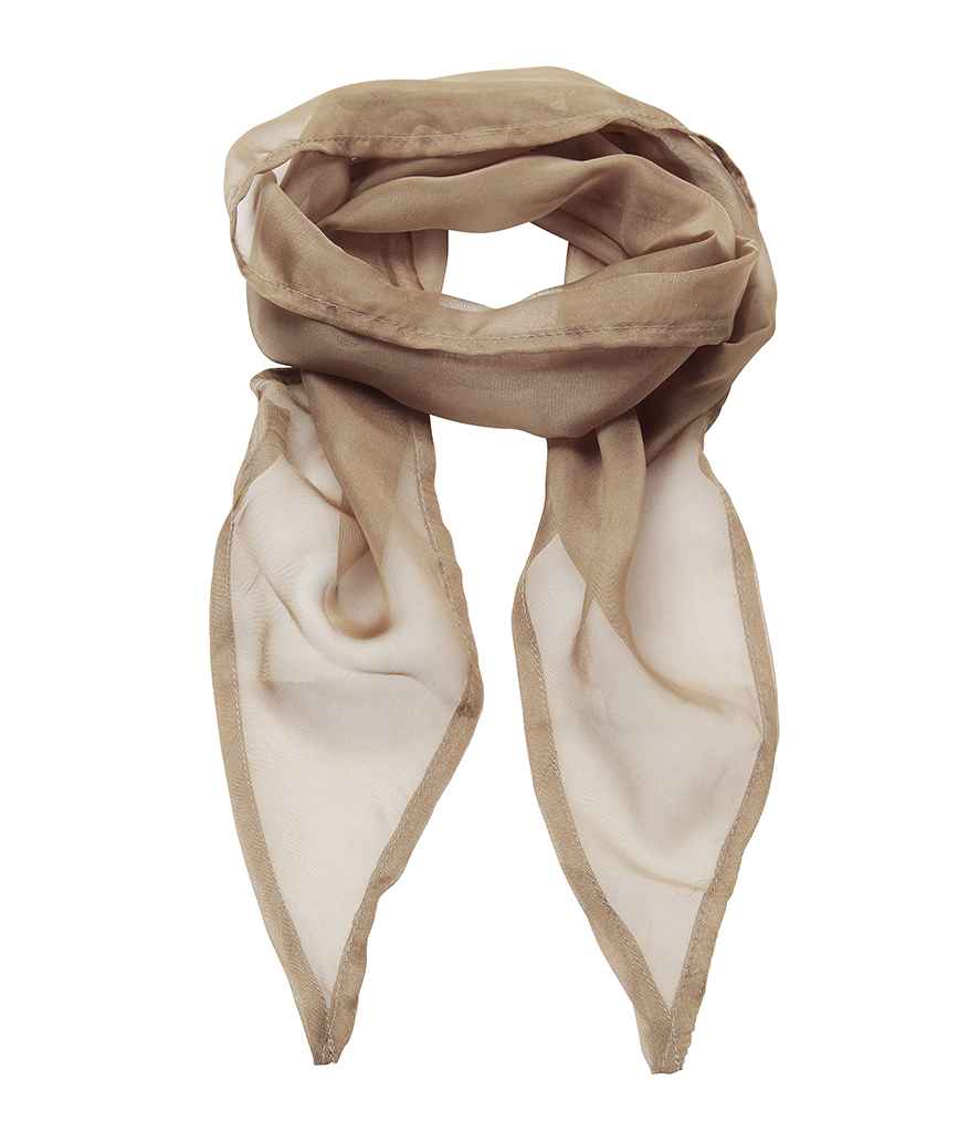 Premier 'Colours' Chiffon Scarf - Khaki