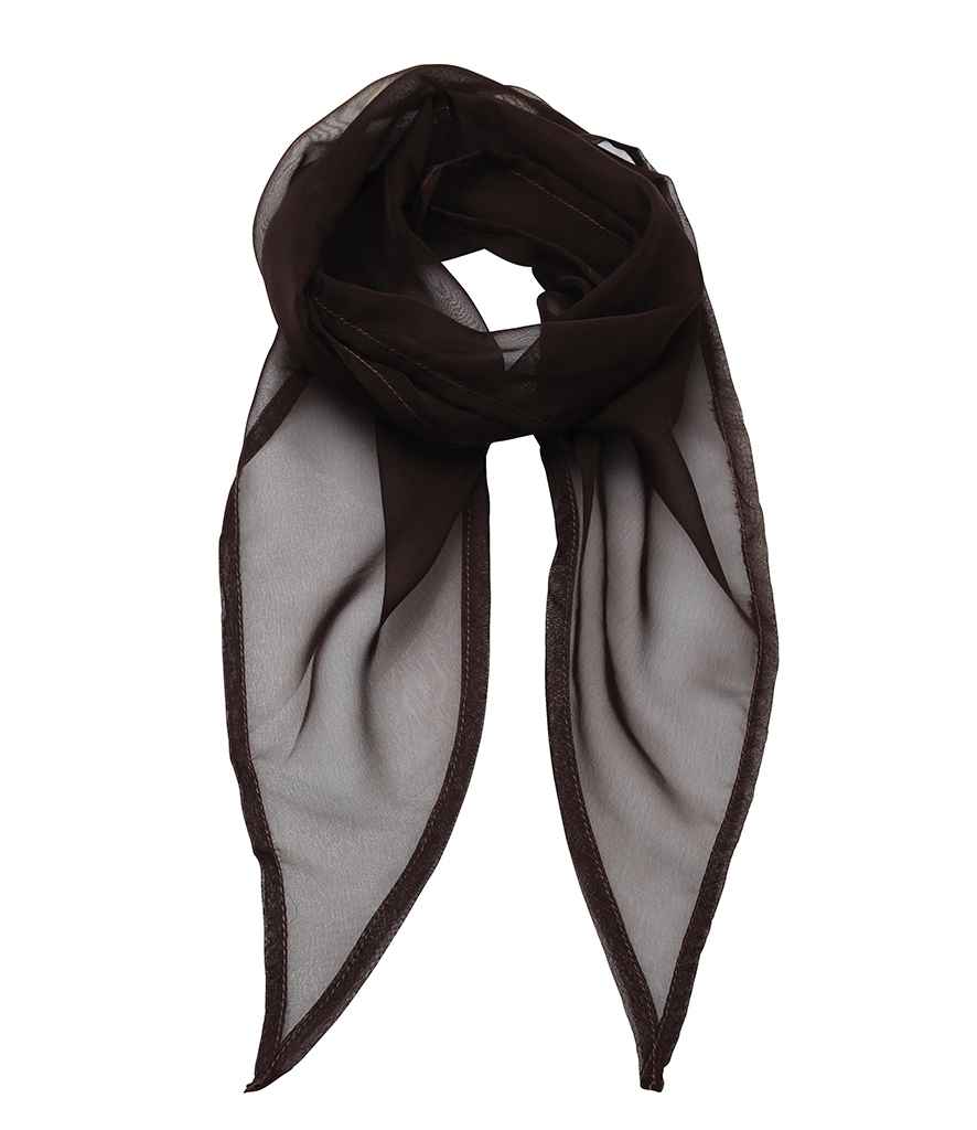 Premier 'Colours' Chiffon Scarf - Brown