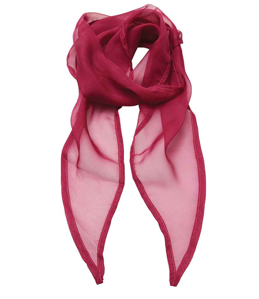 Premier 'Colours' Chiffon Scarf - Hot Pink