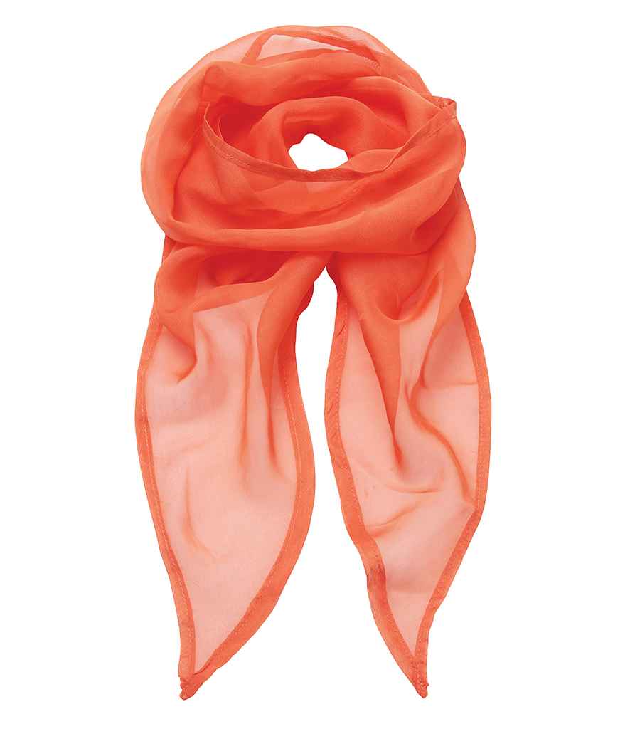 Premier 'Colours' Chiffon Scarf - Orange